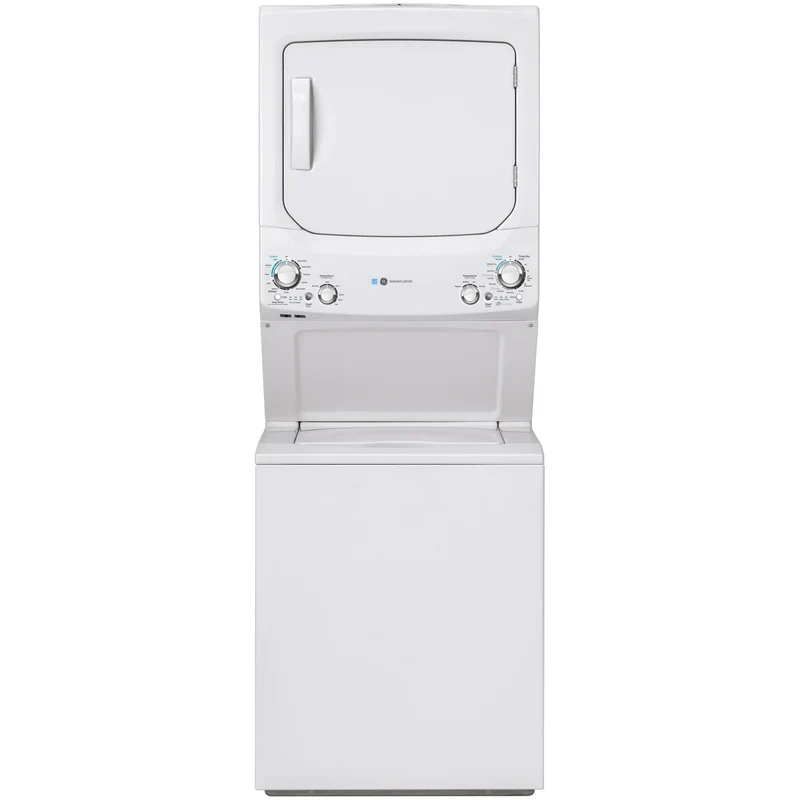 GUD27EEMNWW - LAUNDRY CENTERS - GE - Stacked Washer/Dryer - Electric - White - Open Box