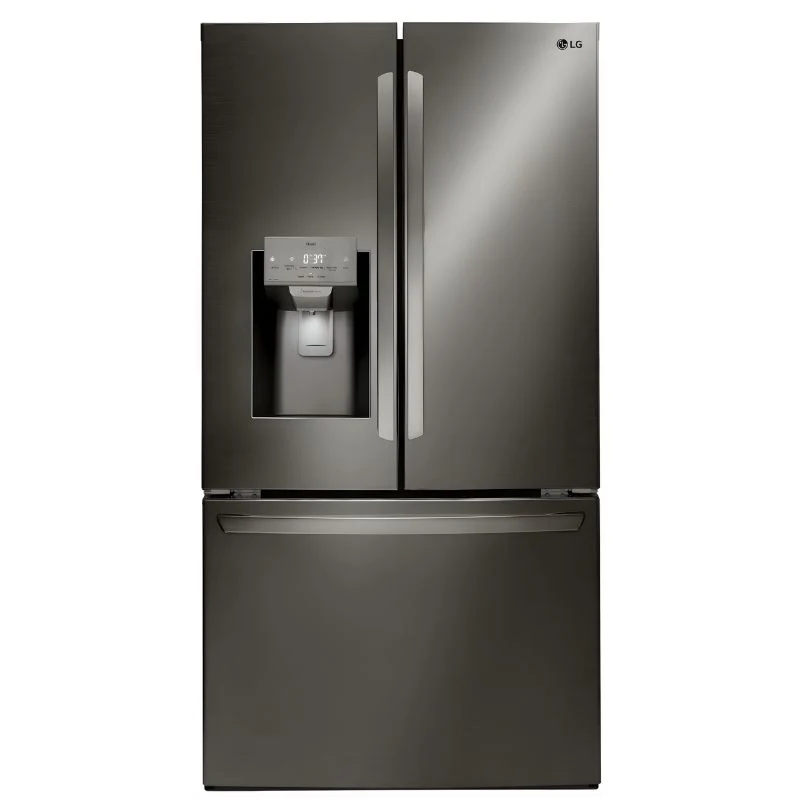 LRFS28XBD - REFRIGERATORS - LG - French 3-Door - Black Stainless - Open Box