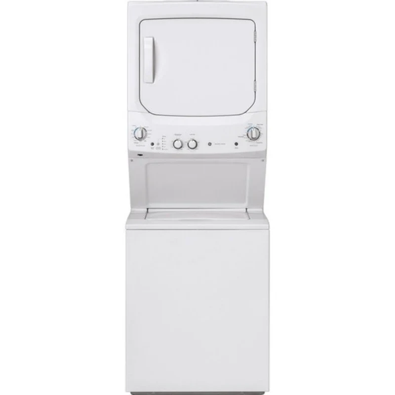 GUV27ESMWWW - LAUNDRY CENTERS - GE - Stacked Washer/Dryer - Electric - White - Open Box