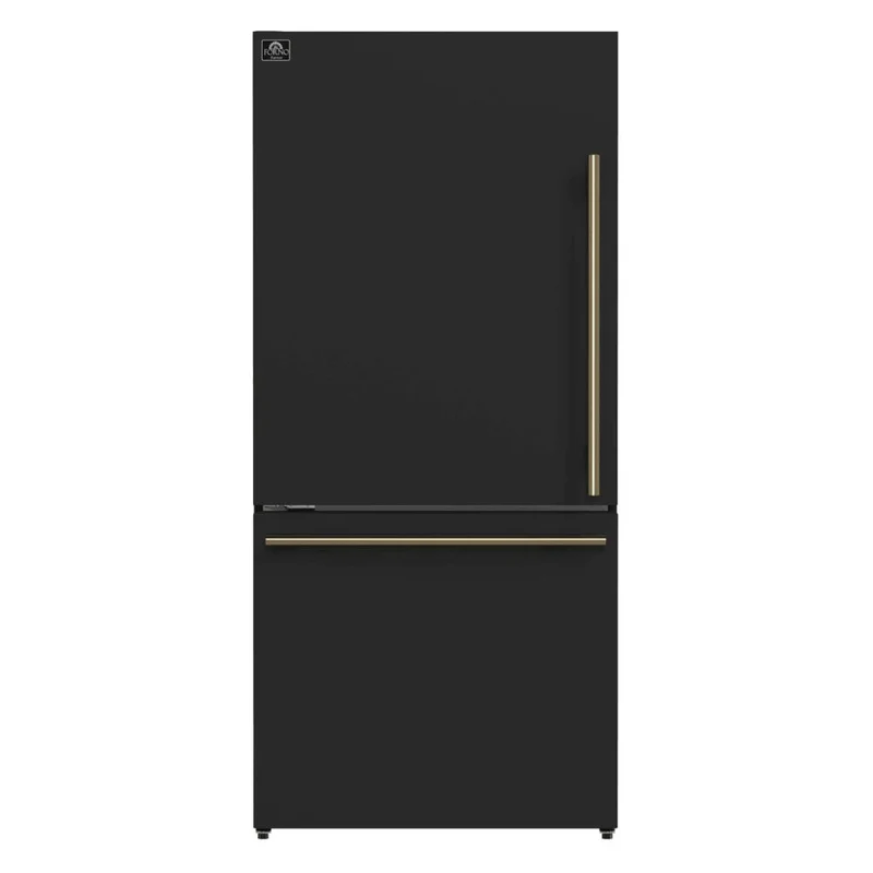 FFFFD1786-31BLK - REFRIGERATORS - Forno - Bottom Freezer - Black - Open Box