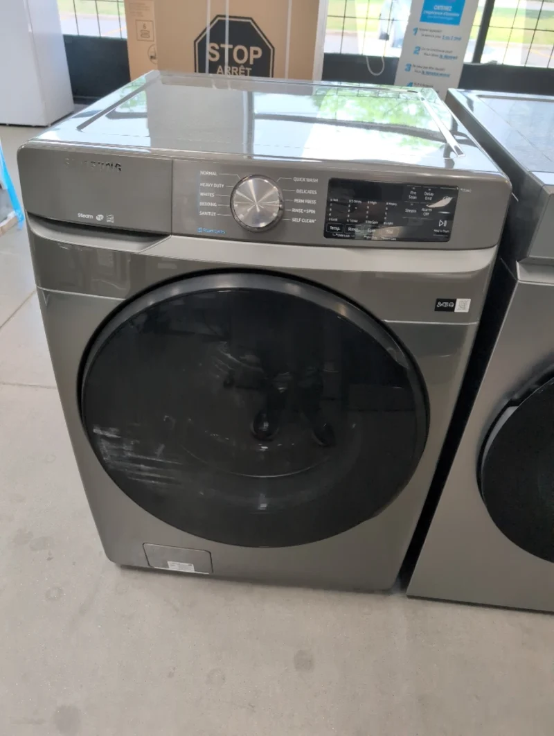 WF45R6100AP - WASHERS - Samsung - Front Loading - Platinum - Open Box