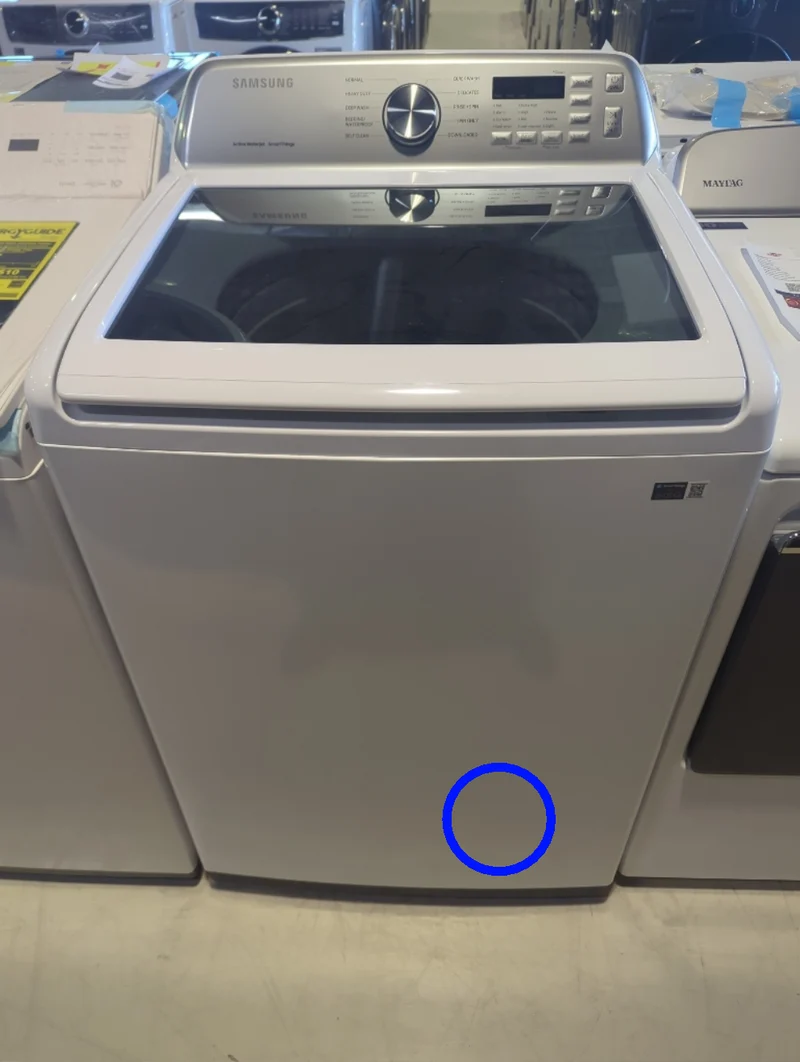 WA46CG3505AW - WASHERS - Samsung - Top Loading - White - Open Box