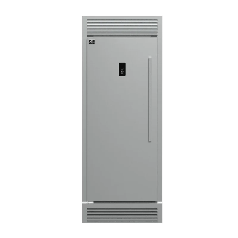 Forno Fortezza 32 Inch Left-Swing Freezer with Standard Trim Grill, Stainless Steel, with Automatic Ice Maker