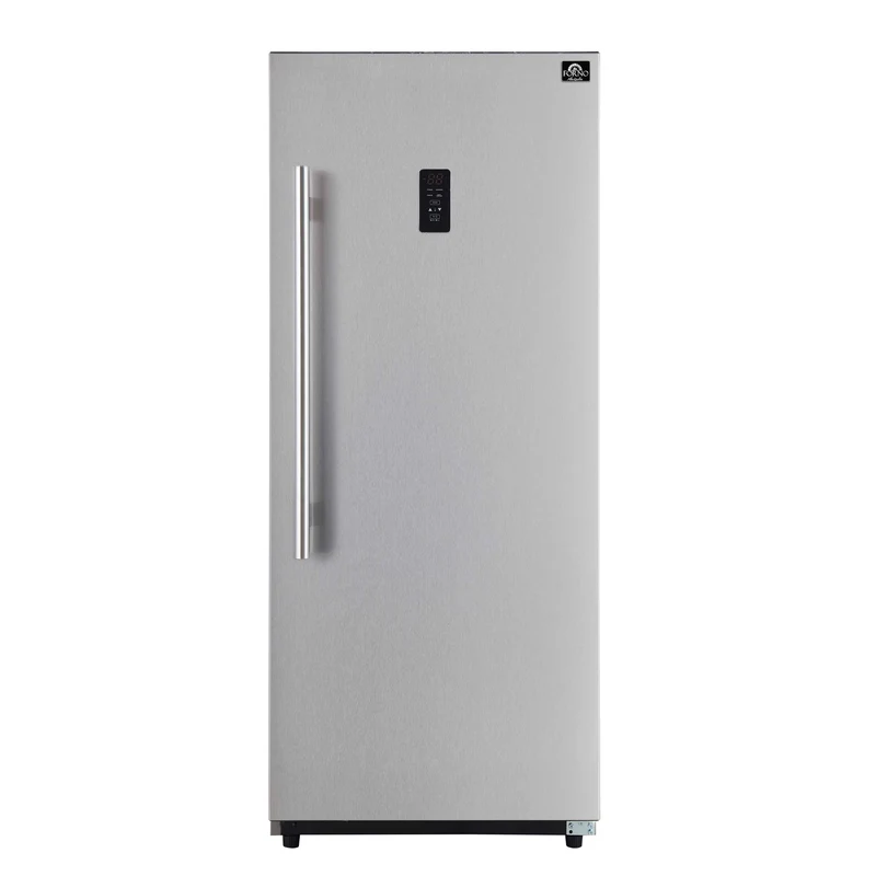 Forno Fortezza 28 Inch Right-Swing Convertible Refrigerator/Freezer, Stainless Steel, Total No Frost