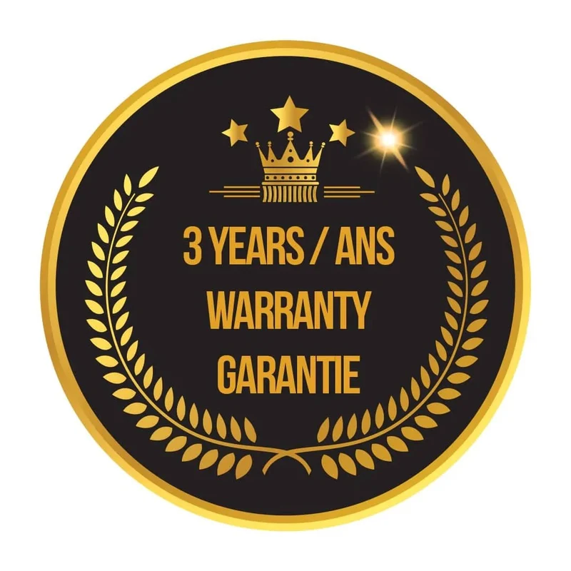 Warranty for 3 years