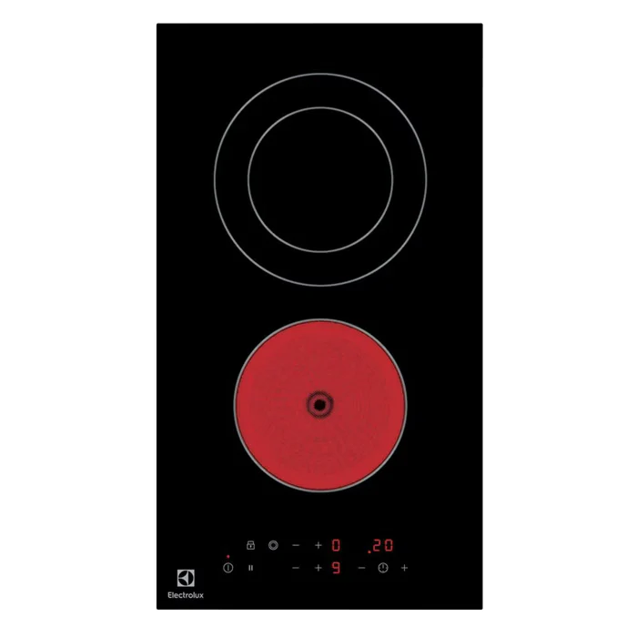Plaque de cuisson Vitrocéramique Noire Série 300 Domino 29 cm ELECTROLUX LHR3233CK