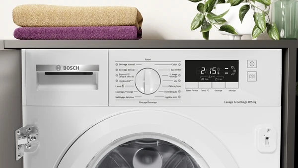 Série 4, Lave-linge séchant, 8/5 kg BOSCH WKD28260FR
