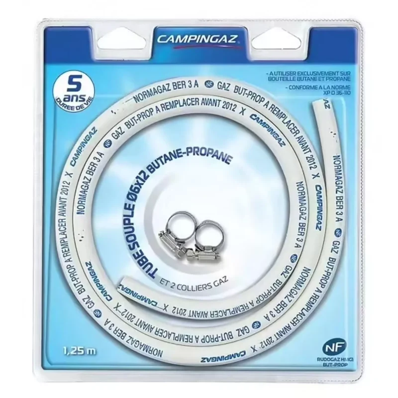 TUYAU SOUPLE A COLLIERS BUTANE NF GAZ 1,25M - CAMPINGAZ 2208594