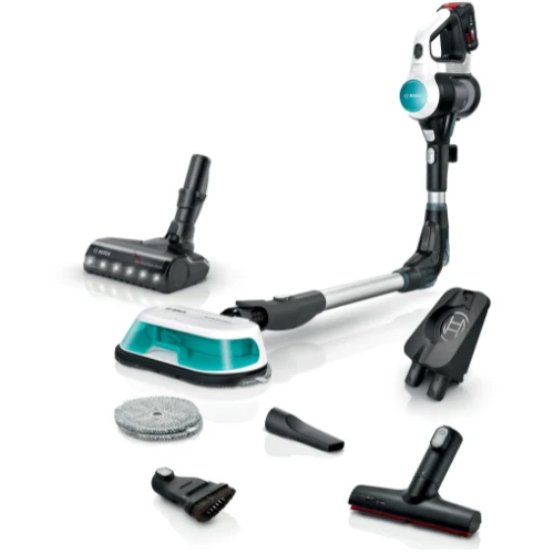 Aspirateur laveur rechargeable 2-en-1, Unlimited 7 ProHygienic Aqua, Blanc BOSCH BCS71HYG1