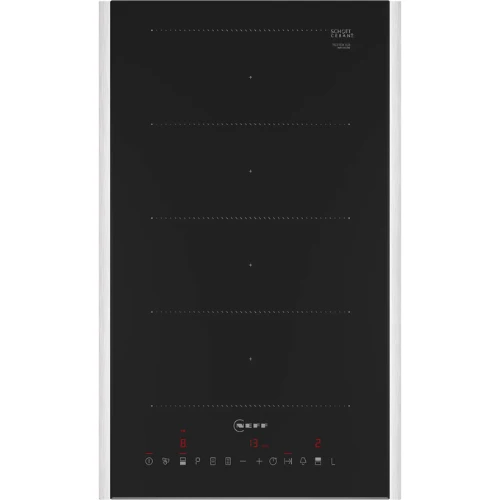 N 70, Table de cuisson Flex Induction, 30 cm, Noir, avec cadre NEFF T63TDX1L0