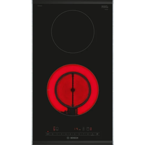 Série 6, Domino électrique, 30 cm, Noir, avec cadre BOSCH PKF375FP2E