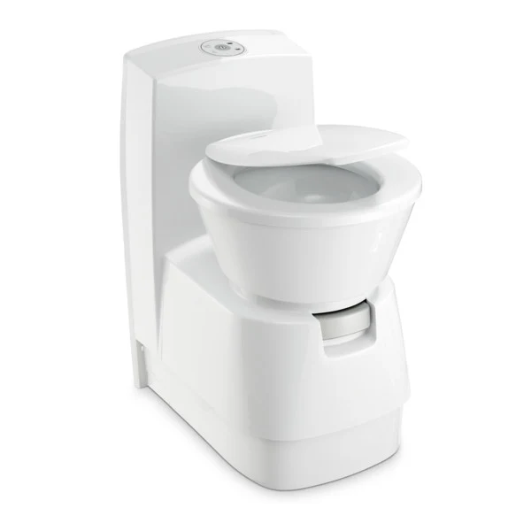 Toilettes à cassette avec cuvette en céramique et réservoir d’eau claire intégré Dometic CTW 4110