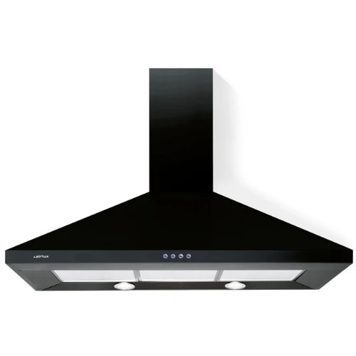 Hotte décorative murale noire 90cm AIRLUX AHP97BK
