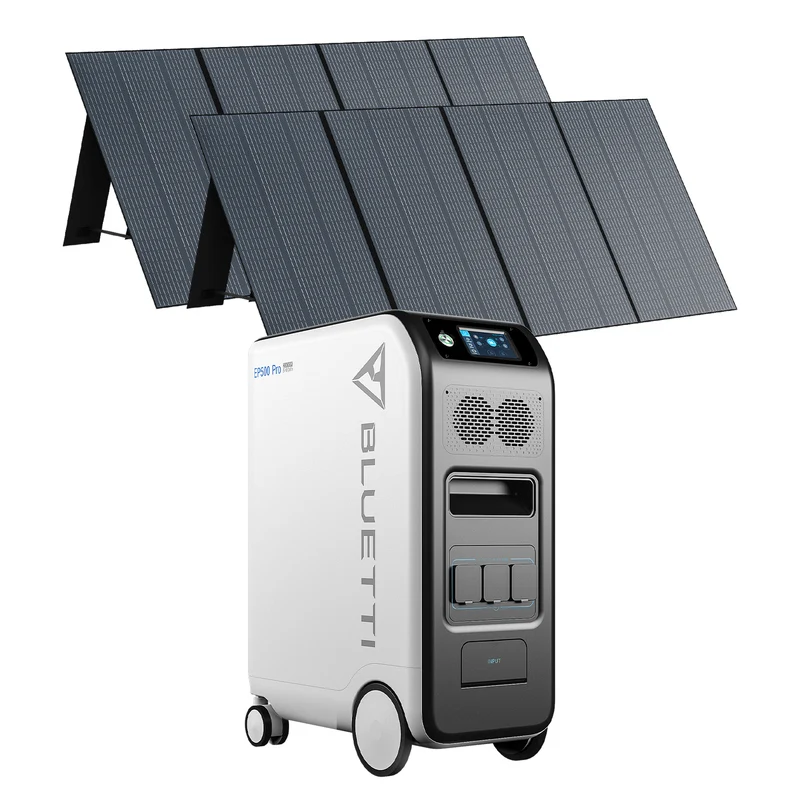BLUETTI EP500Pro + 2*PV350 Groupe électrogène solaire