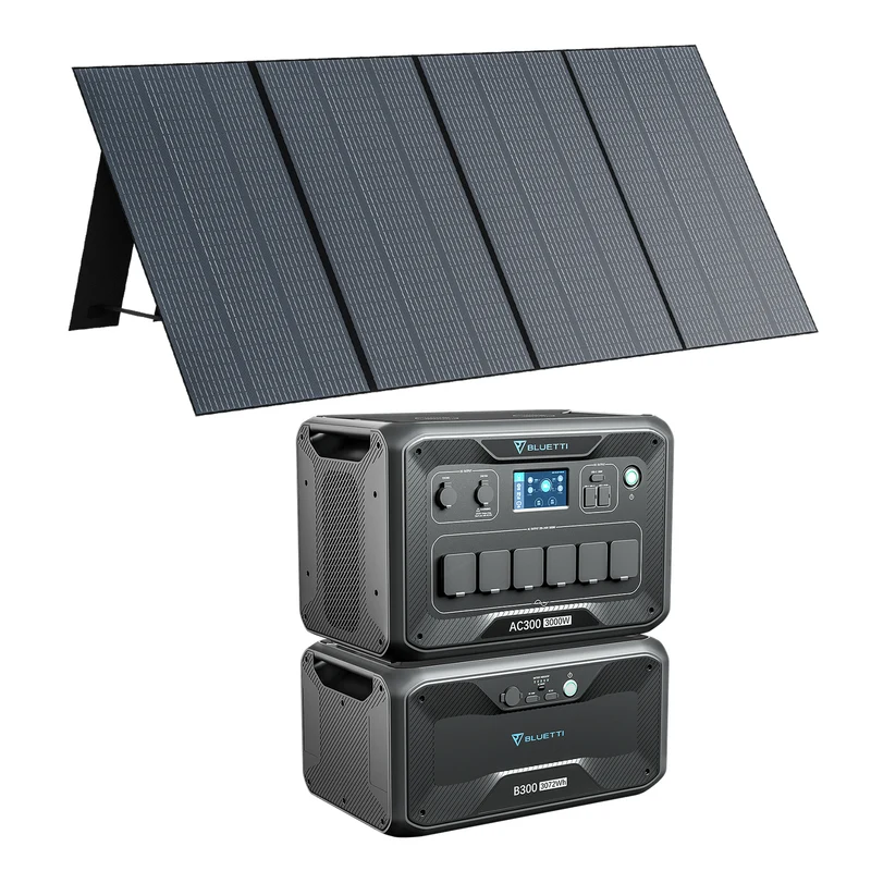 BLUETTI AC300 + B300 + PV350 Groupe électrogène solaire