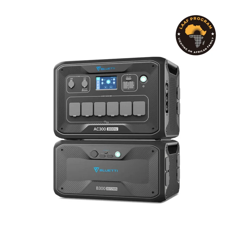 BLUETTI AC300 + B300 Batterie de secours domestique | 3000 W / 3072 Wh