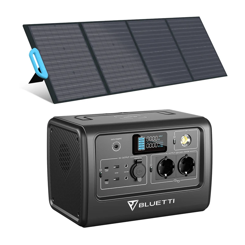 BLUETTI EB70 + PV200 Groupe électrogène solaire