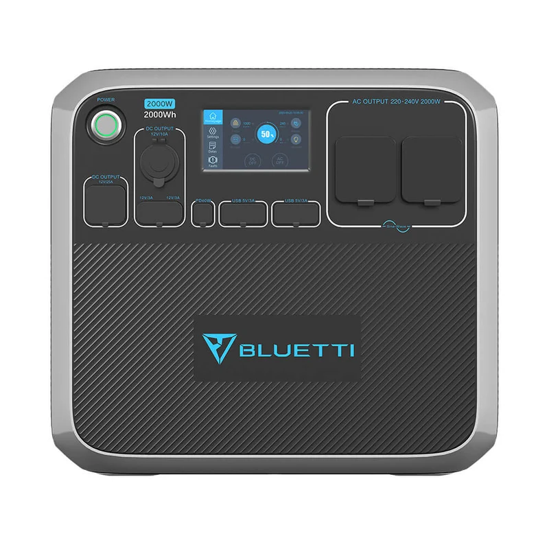 BLUETTI AC200P Station électrique extensible | 2000 W / 2000 Wh（Prise de type UK - Adaptateur UE non fourni）