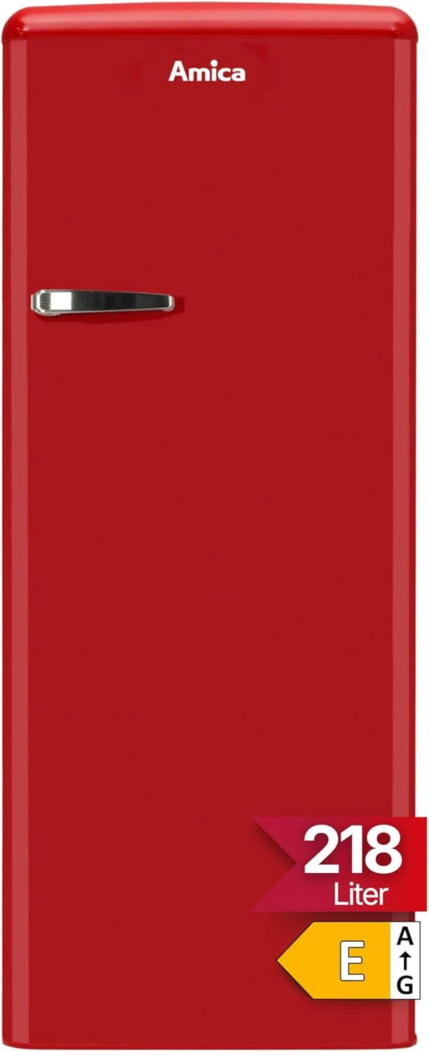 Amica KSR 364 150 R / VM 1442 R – Réfrigérateur vintage rouge
