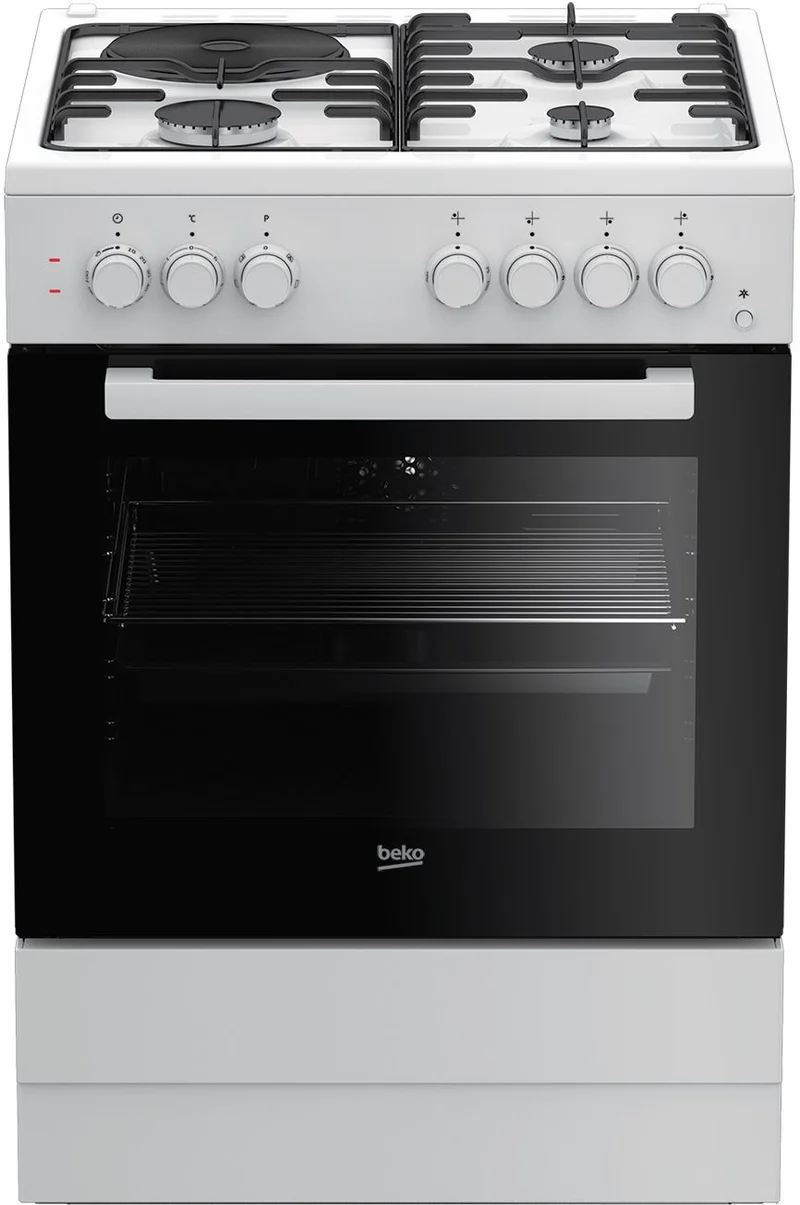 Cuisinière a gaz mixte BEKO FSS63110DWCS