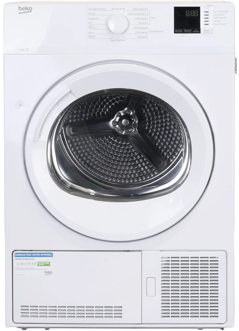 Seche-linge à Condensation 8 kg Reconditionné BEKO DCB816W