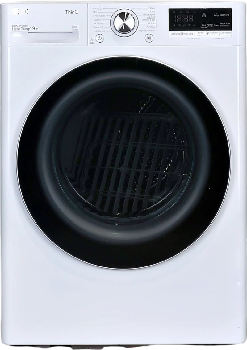 Seche-linge Pompe à Chaleur 9 kg Reconditionné LG RH9V71WH