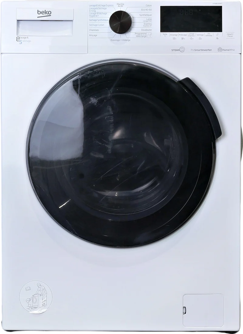 Lave-linge Sechant 8 kg Reconditionné BEKO HTE8614YBST