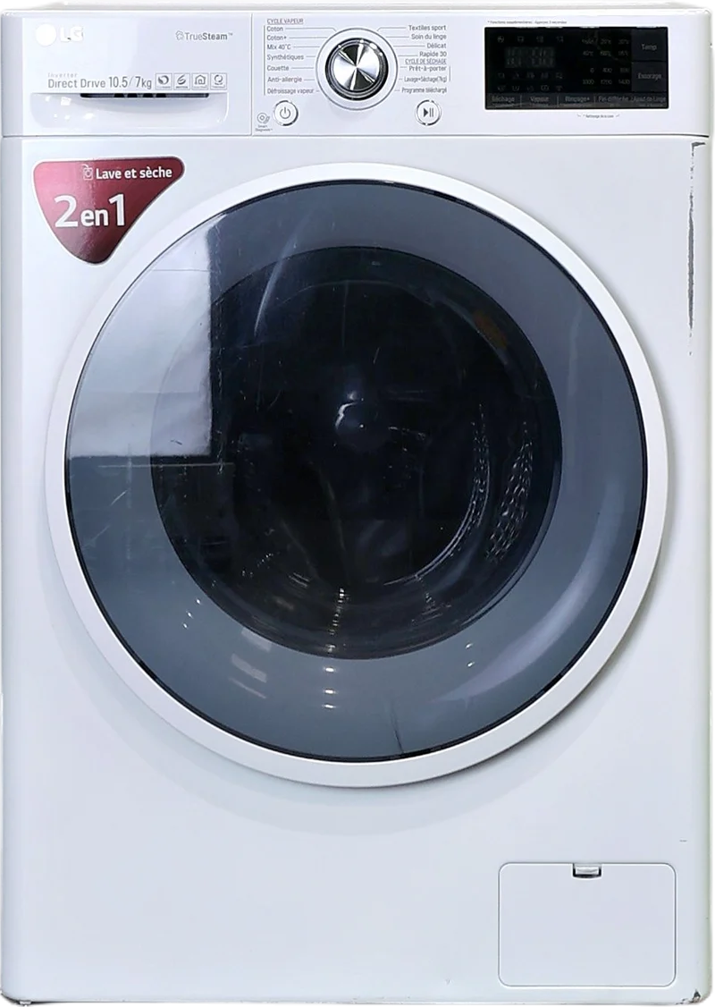 Lave-linge Sechant 10.5 kg Reconditionné LG F174J82WRHT