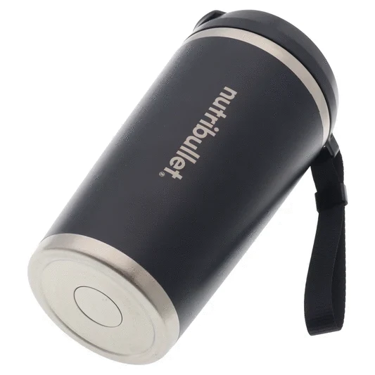 Vase thermique noir 590ml avec couvercle Nutribullet AS00007706 – Accessoire original