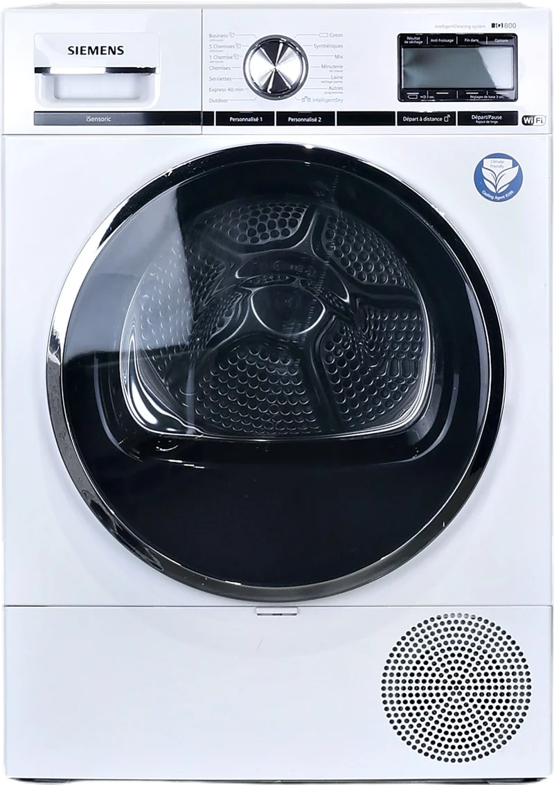 Seche-linge Pompe à Chaleur 9 kg Reconditionné SIEMENS WT47XEH9FF