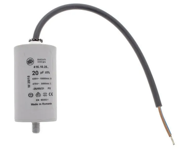 Condensateur de Fonctionnement avec Câble 20,0 µF