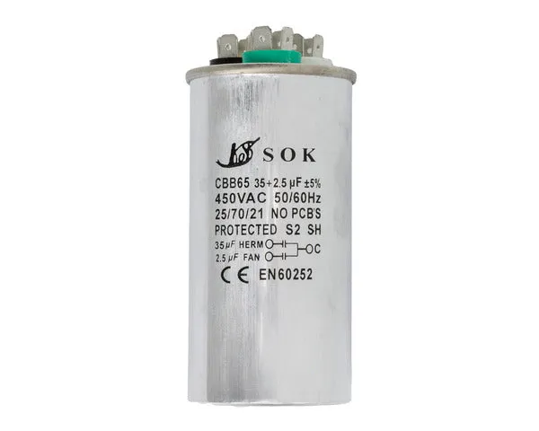 Condensateur de travail 35 + 2,5µF 450 V