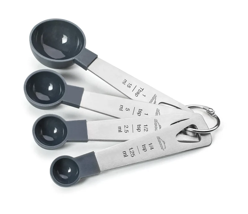Ensemble de 4 cuillères doseuses grises LACOR 67037