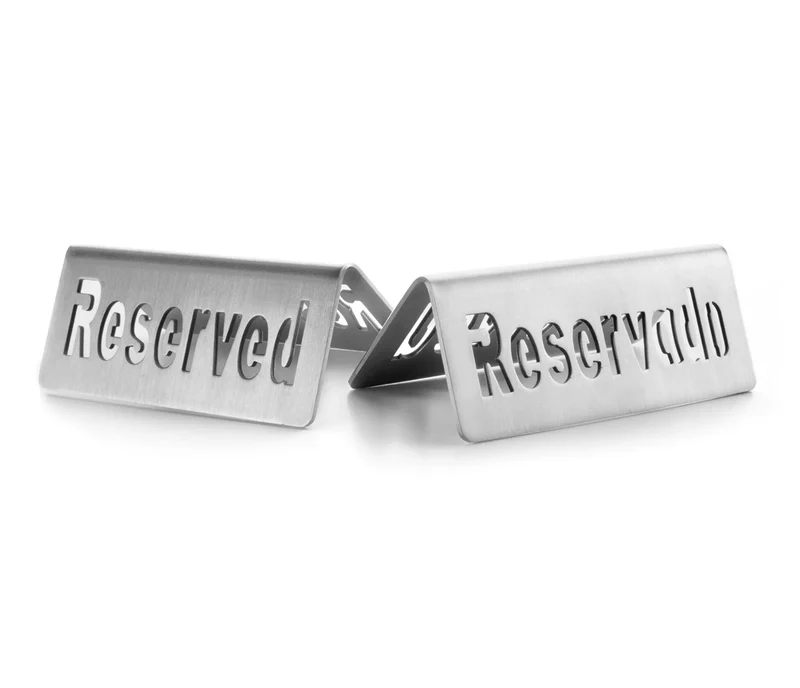 LACOR Plaque d'indication réservée Inox 61098