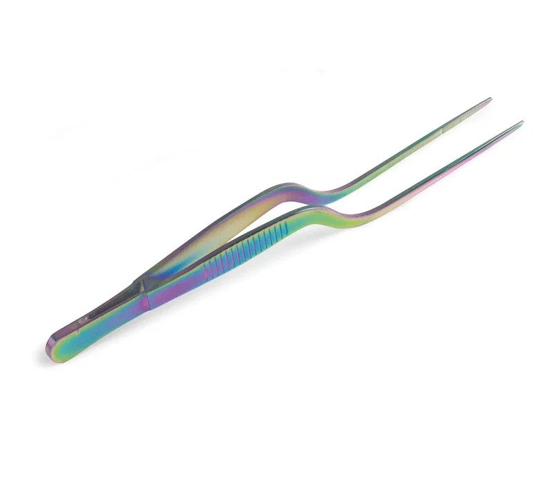 LACOR Pince de Précision TITAN RAINBOW - Acier Inoxydable 18/10