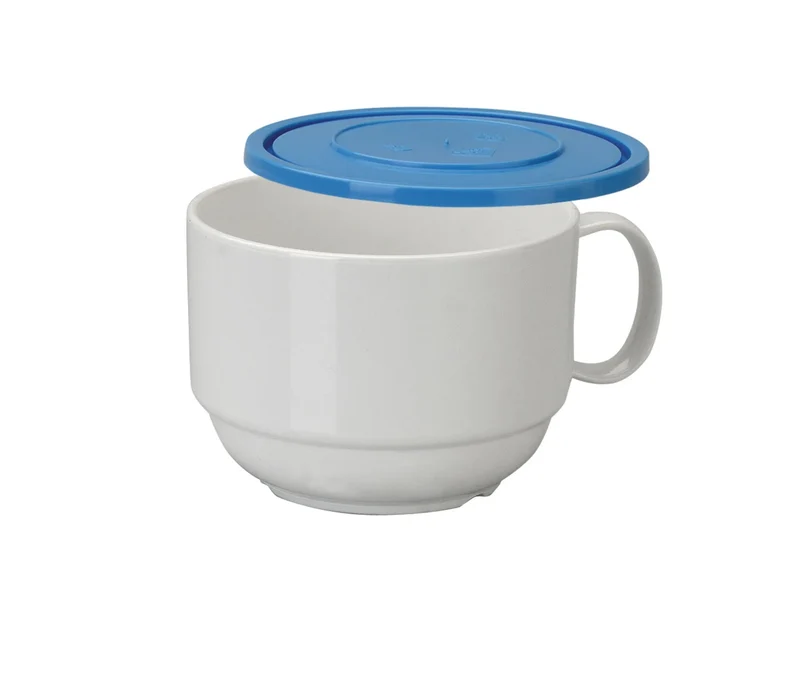 LACOR Tasse pour petit-déjeuner en polycarbonate avec couvercle 66936