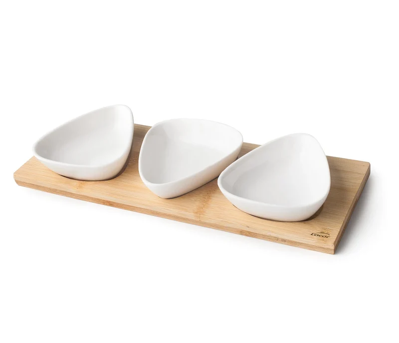 Plateau LACOR avec 3 bols Drop 61241