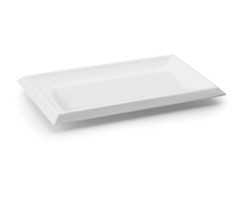 Plateau rectangulaire d'angle blanc classique LACOR 63531
