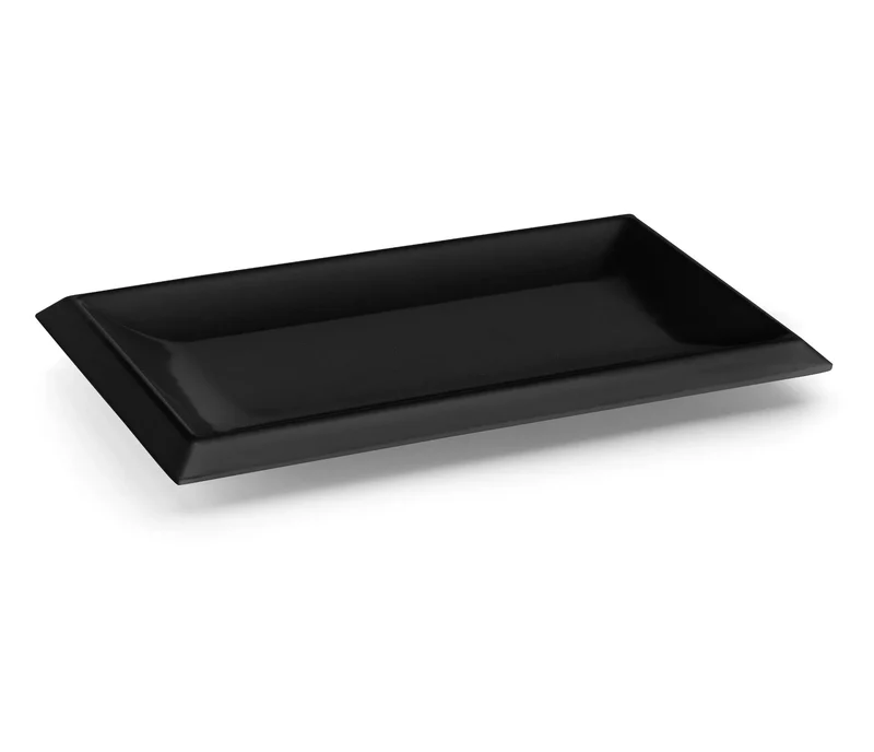 Plateau rectangulaire LACOR Angle Black Classic 63541