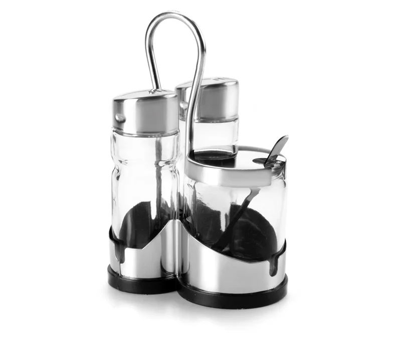 Ensemble salière-poivrière moutarde Basic 62867 de LACOR