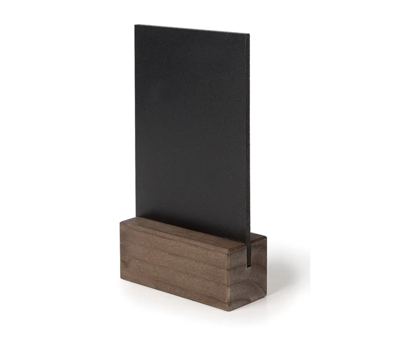 LACOR Porte-menu en bois de table ardoise 39415