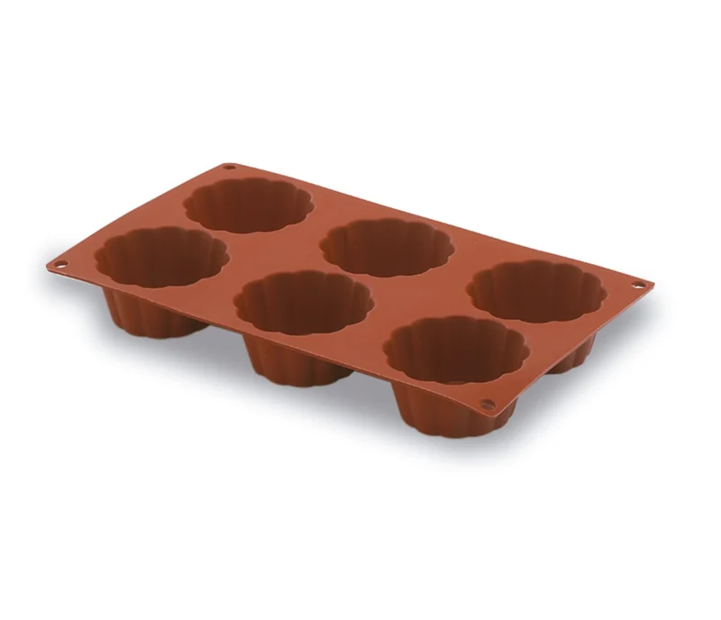 Moule à briochettes LACOR 6 cavités Pastryflex 66820