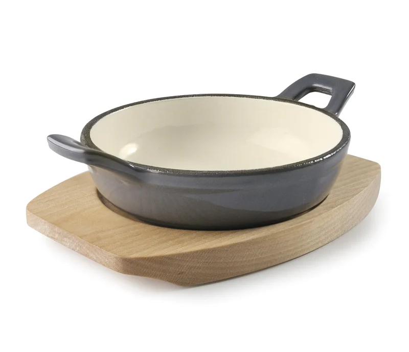 Mini cocotte ronde LACOR Magma gris 25841