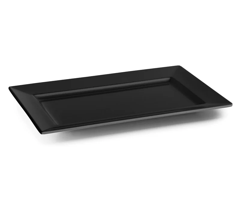 Plateau rectangulaire LACOR Corner Black Classic 63543