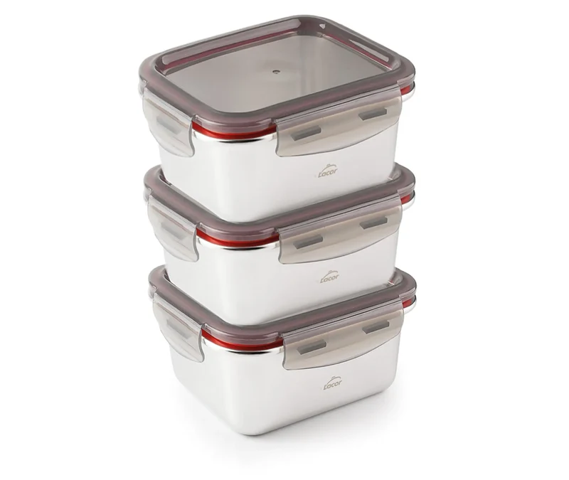 Ensemble de 3 récipients LACOR EcoInox 64623