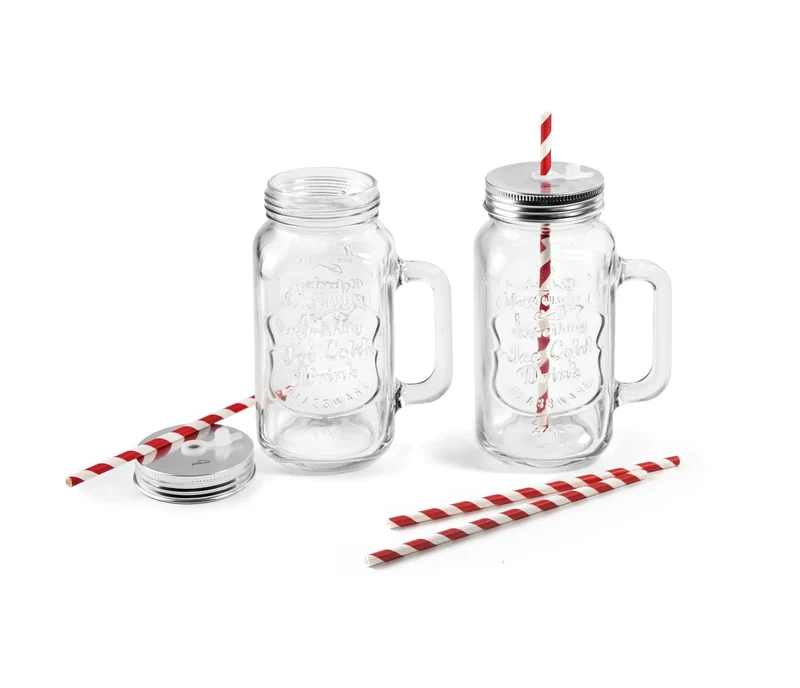 Ensemble LACOR de 2 carafes en verre 69387