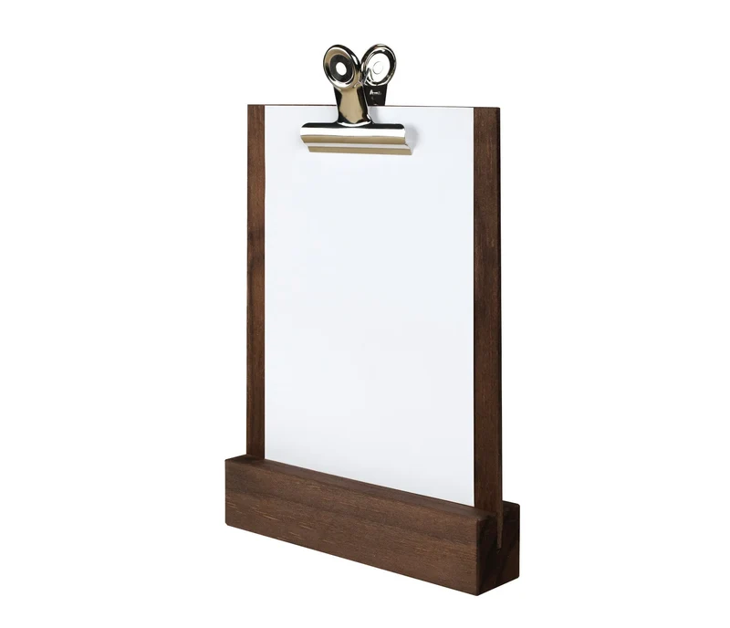 LACOR Porte-menu en bois de table avec pince 39410
