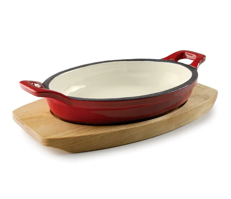 Mini cocotte ovale LACOR rouge Magma 25852