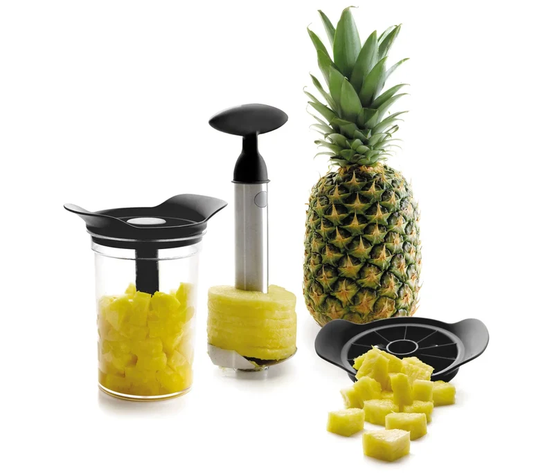 Ensemble coupeur et éplucheur d'ananas LACOR avec base 60393