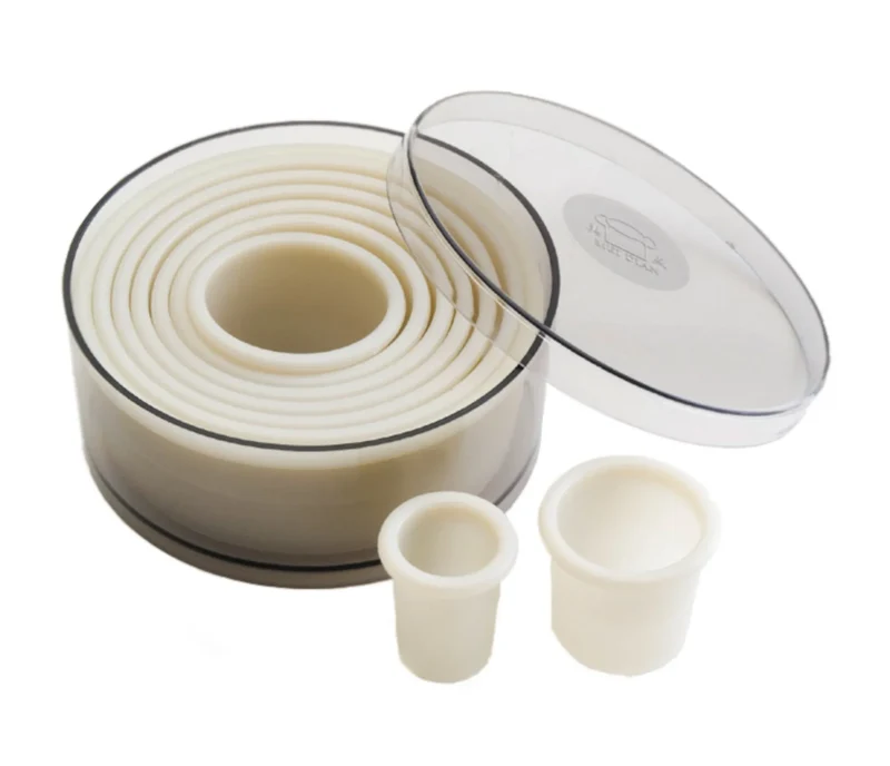 Ensemble LACOR de 9 emporte-pièces ronds Blanc 68091